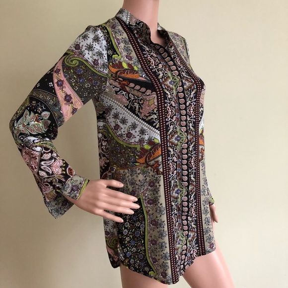 Cotton Candy Floral Paisley Tunic - Picture 4 of 8